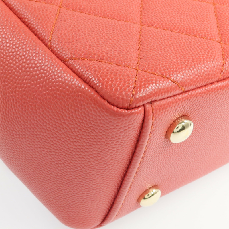 CHANEL 牛皮皮革2way Chain Shoulder Bag金扣手挽肩背兩用袋-15