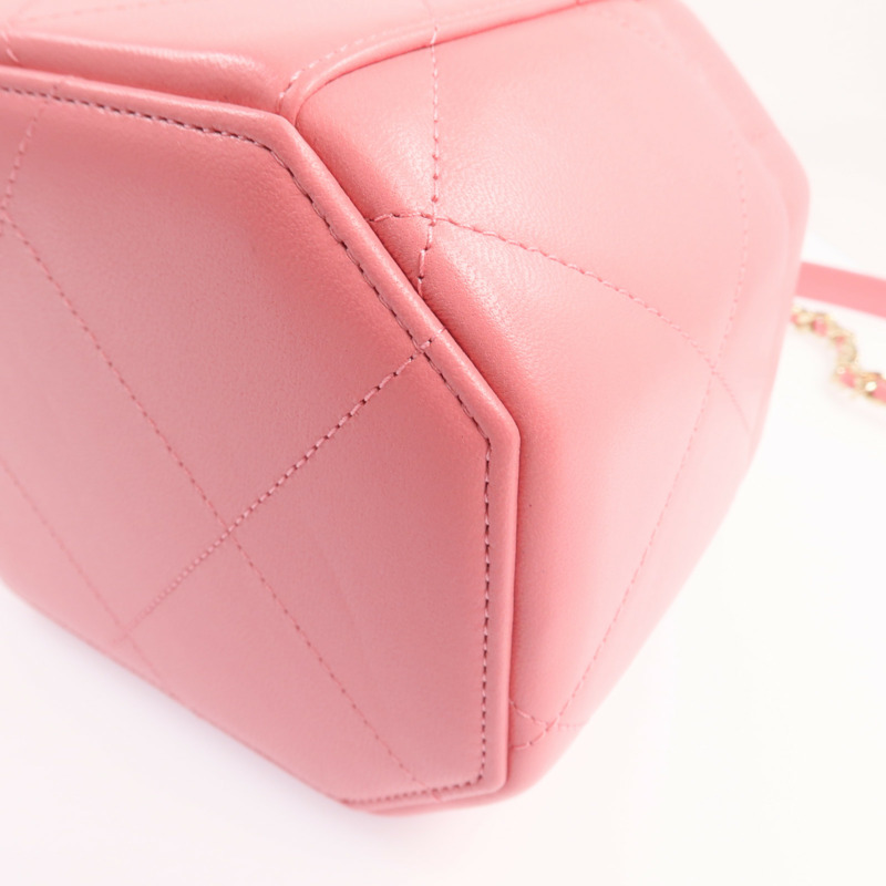 CHANEL 羊皮皮革Chain Shoulder Bag金扣鏈帶肩背袋-11