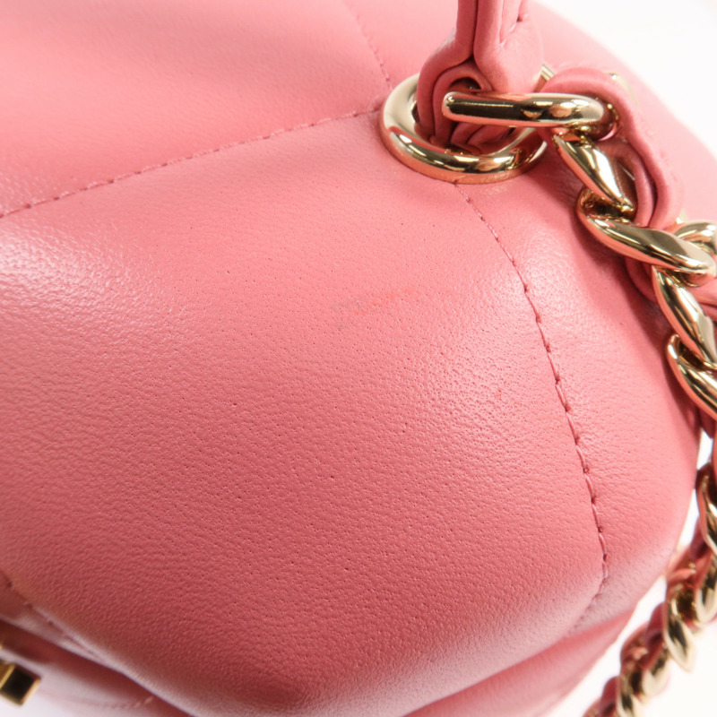CHANEL 羊皮皮革Chain Shoulder Bag金扣鏈帶肩背袋-14
