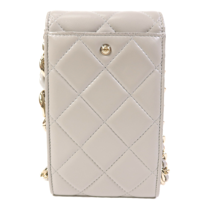 CHANEL 羊皮皮革Chain Shoulder Bag金扣鏈帶肩背袋-2