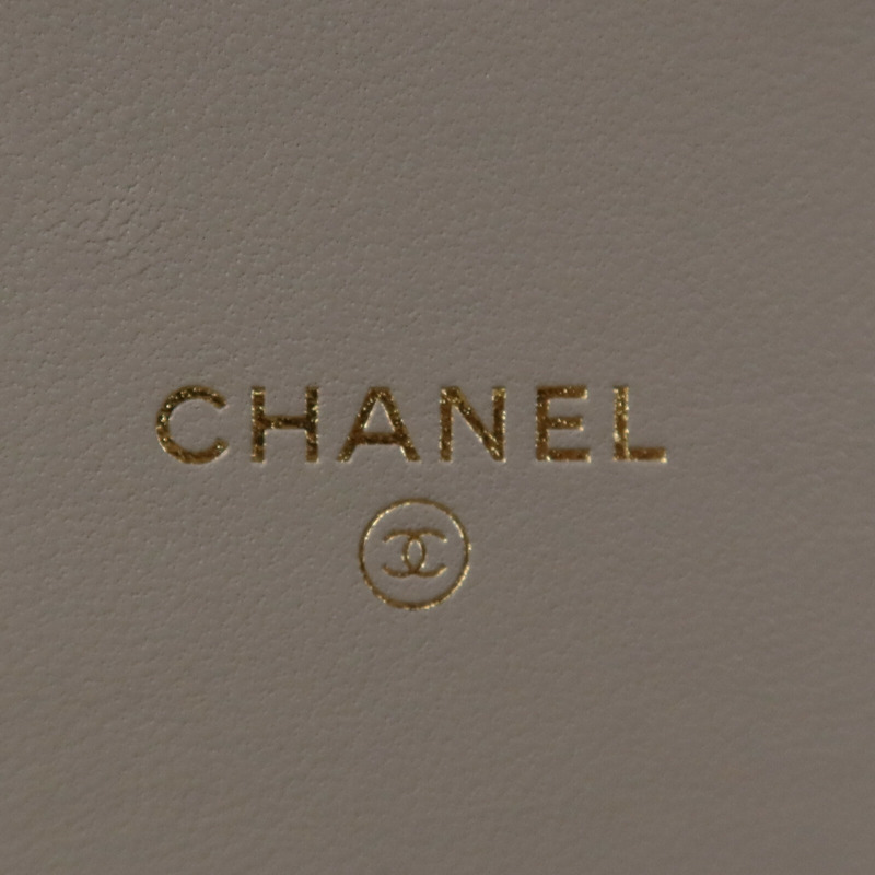 CHANEL 羊皮皮革Chain Shoulder Bag金扣鏈帶肩背袋-5