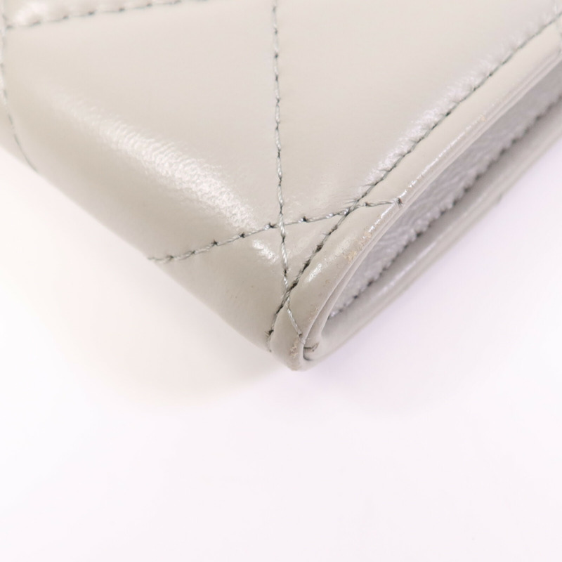 CHANEL 羊皮皮革Chain Shoulder Bag金扣鏈帶肩背袋-10