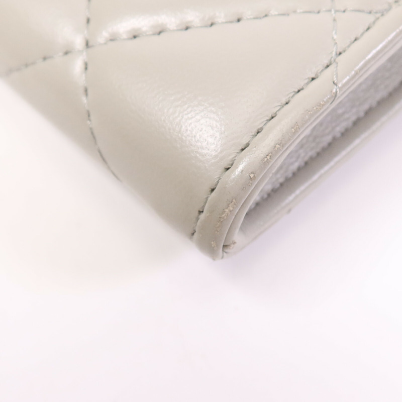 CHANEL 羊皮皮革Chain Shoulder Bag金扣鏈帶肩背袋-12