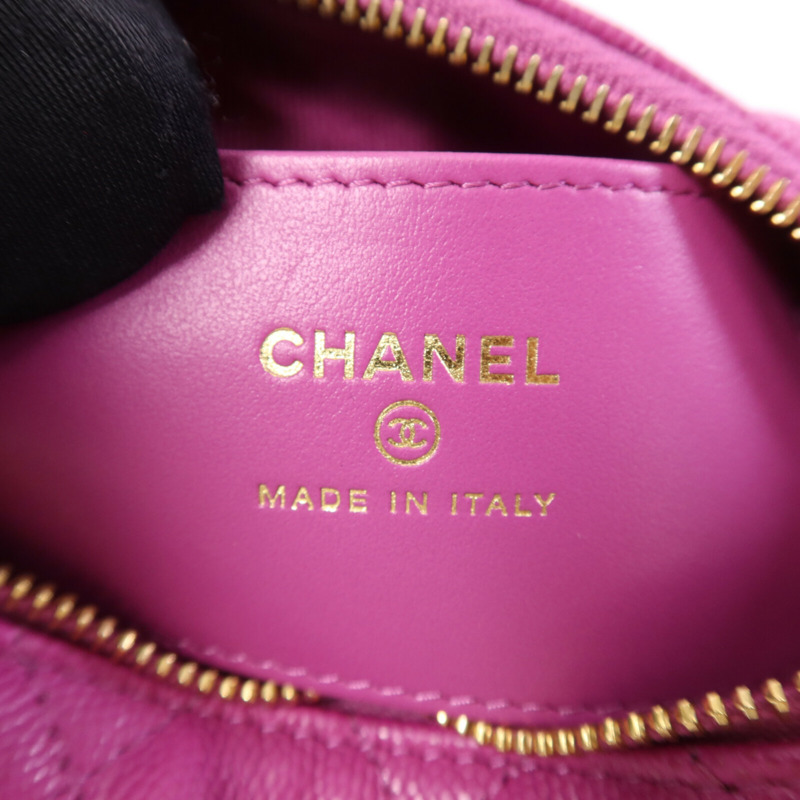 CHANEL 牛皮皮革Hand Bag金扣手挽袋-5