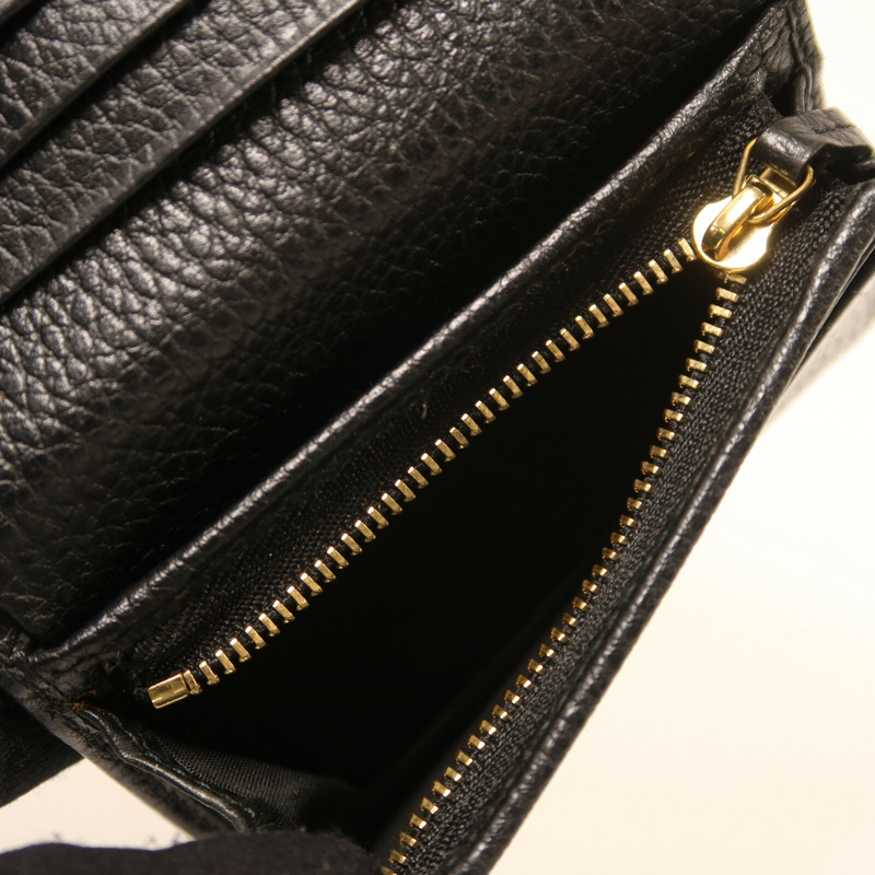 GUCCI 牛皮皮革Terrier Dog Wallet金扣錢包-8