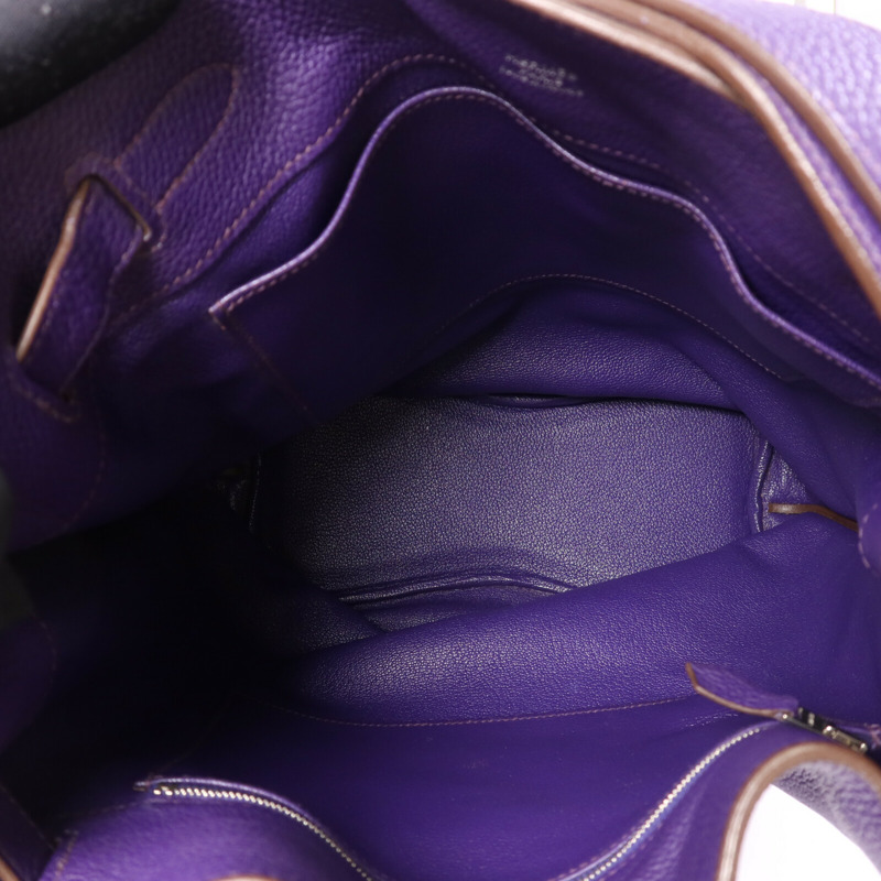 HERMES Togo皮革So Kelly 26銀扣肩背袋Anemone-4