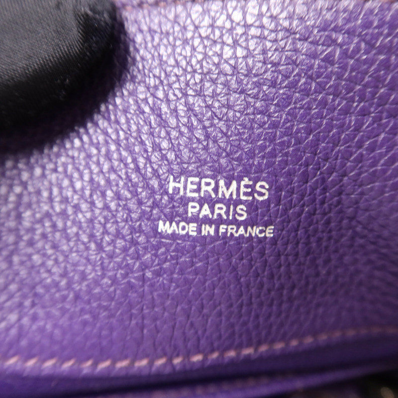 HERMES Togo皮革So Kelly 26銀扣肩背袋Anemone-5