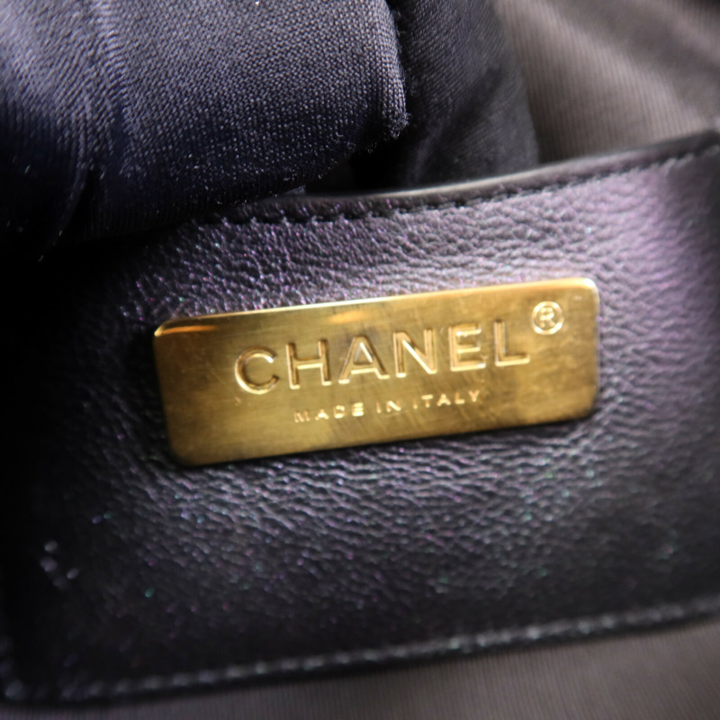 CHANEL 牛皮皮革Belt Bag金扣鏈帶腰包-5