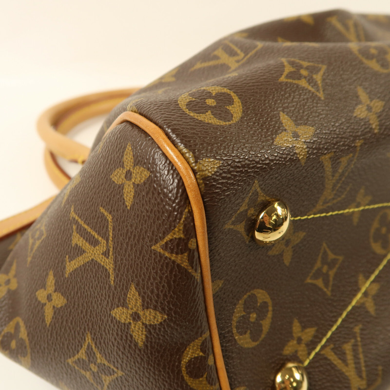 LOUIS VUITTON Monogram Tivoli PM金扣手挽袋-11