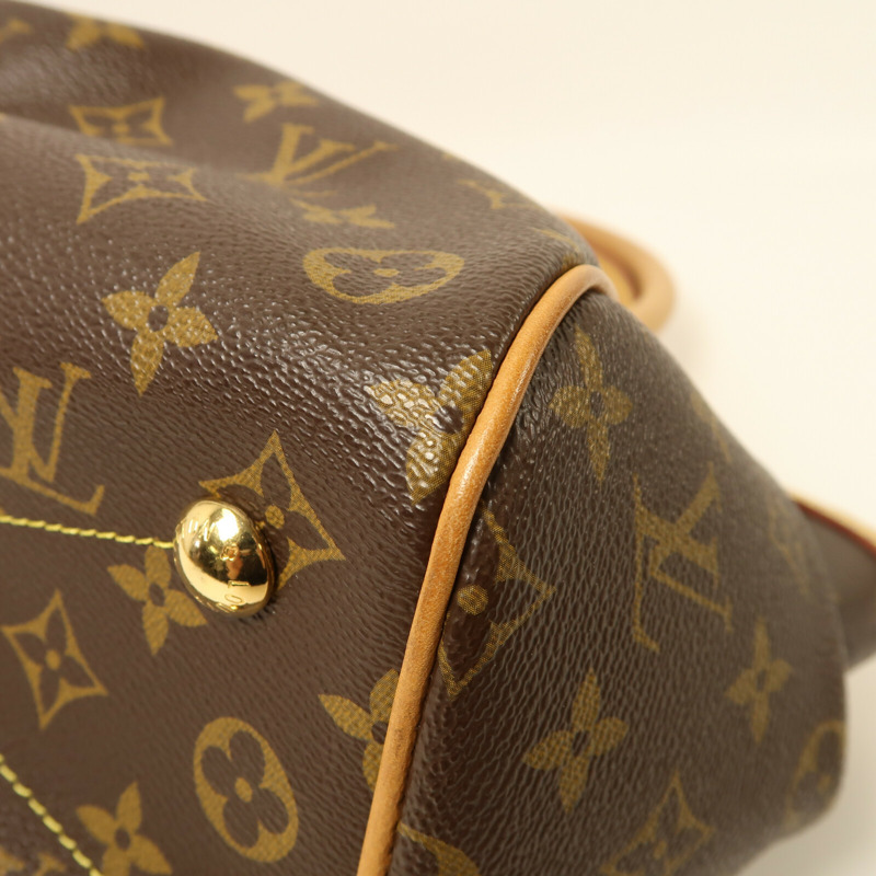 LOUIS VUITTON Monogram Tivoli PM金扣手挽袋-12