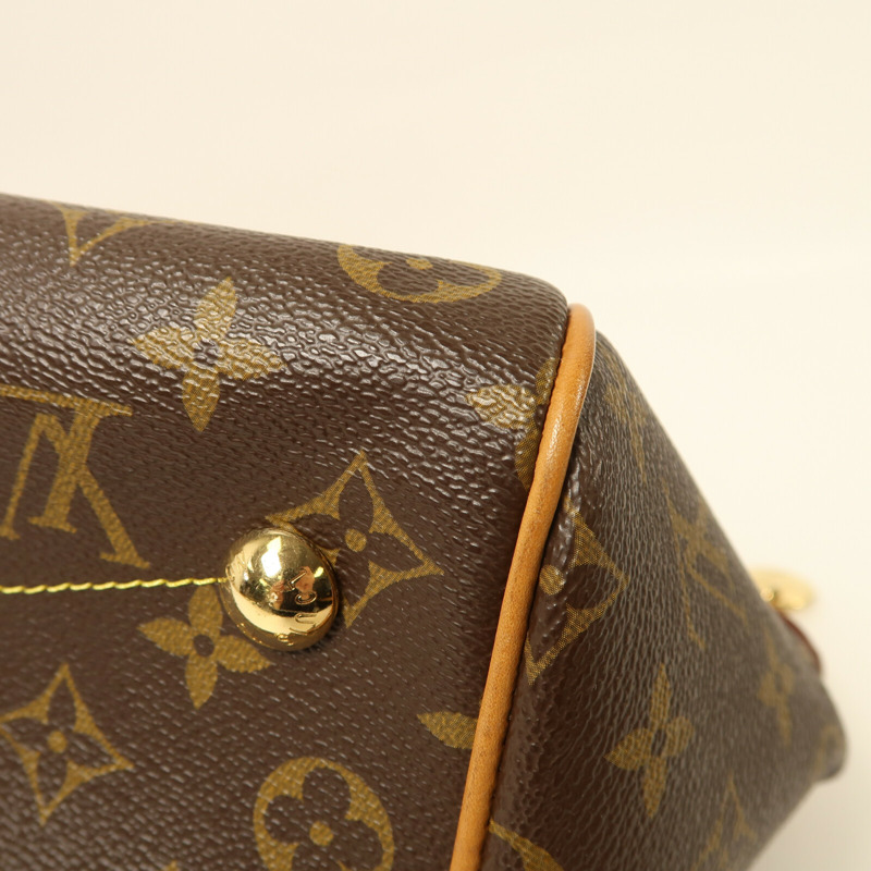LOUIS VUITTON Monogram Tivoli PM金扣手挽袋-14