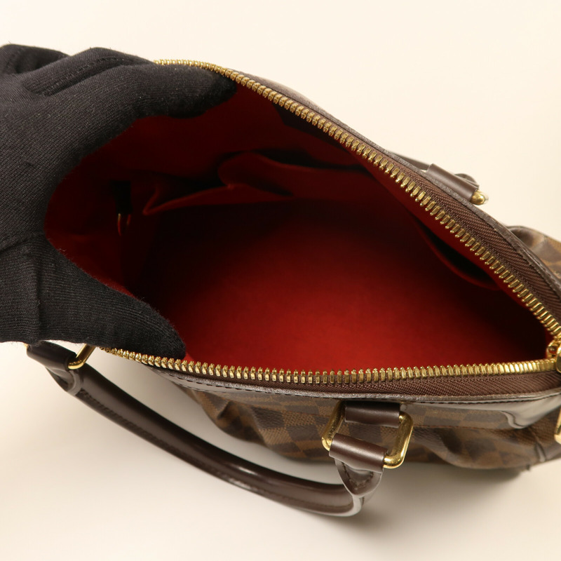 LOUIS VUITTON Damier Trevi PM金扣手挽肩背兩用袋-5