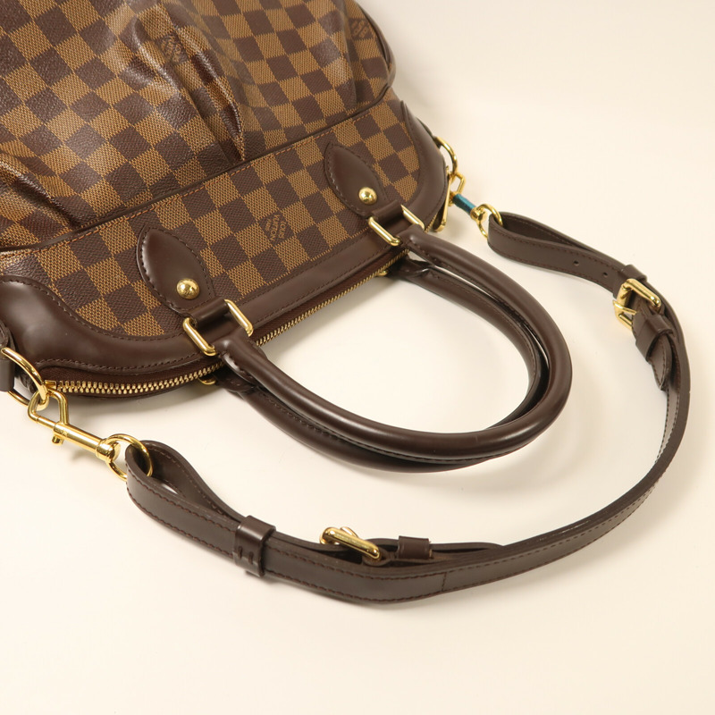 LOUIS VUITTON Damier Trevi PM金扣手挽肩背兩用袋-8