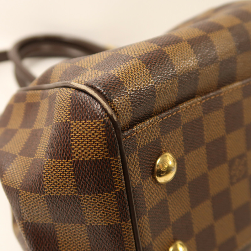 LOUIS VUITTON Damier Trevi PM金扣手挽肩背兩用袋-9