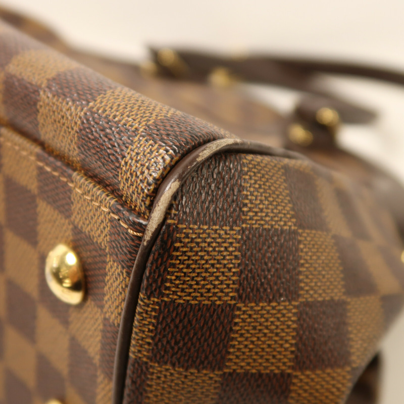 LOUIS VUITTON Damier Trevi PM金扣手挽肩背兩用袋-11
