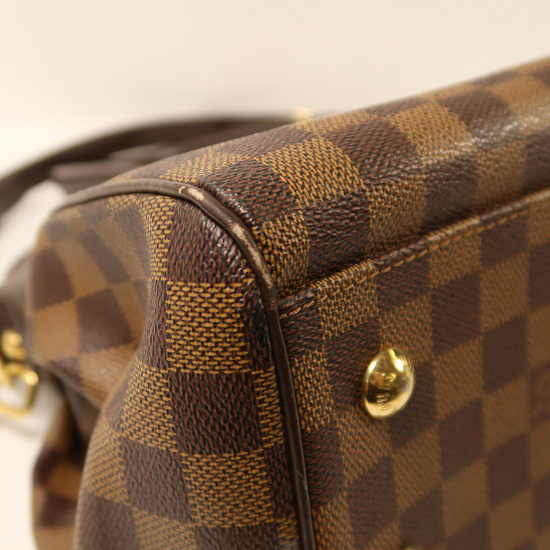 LOUIS VUITTON Damier Trevi PM金扣手挽肩背兩用袋-12