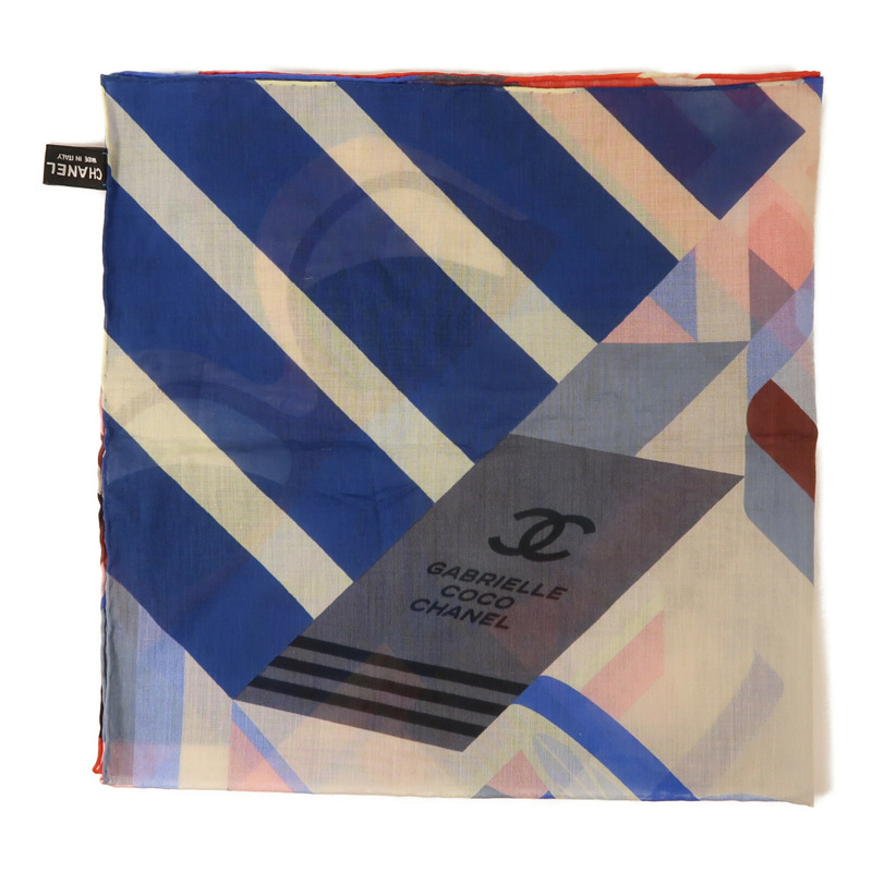 CHANEL 棉質Scarf 60X60絲巾-3