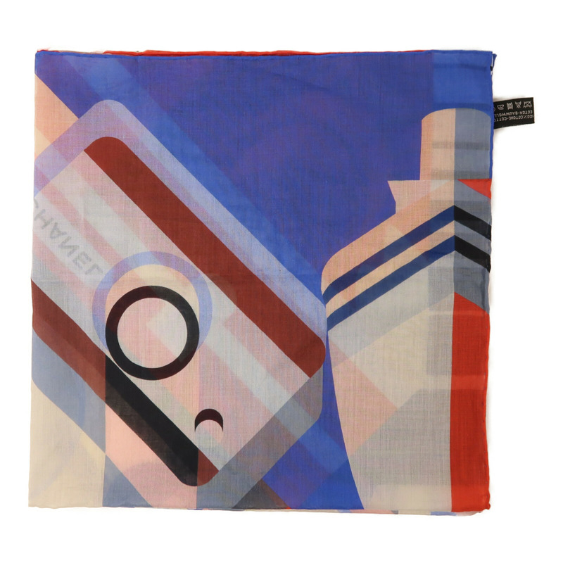 CHANEL 棉質Scarf 60X60絲巾-4