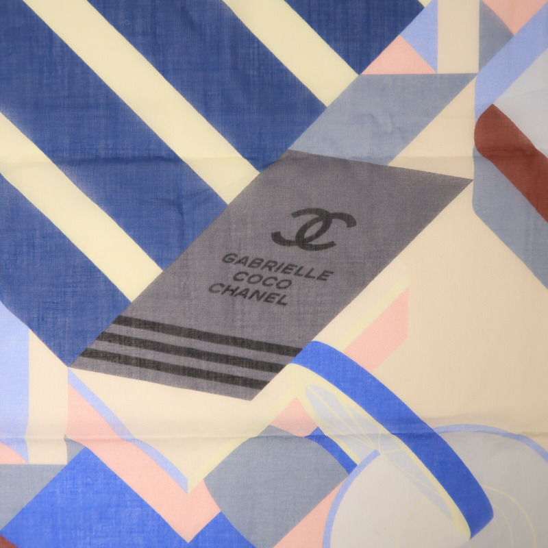 CHANEL 棉質Scarf 60X60絲巾-6