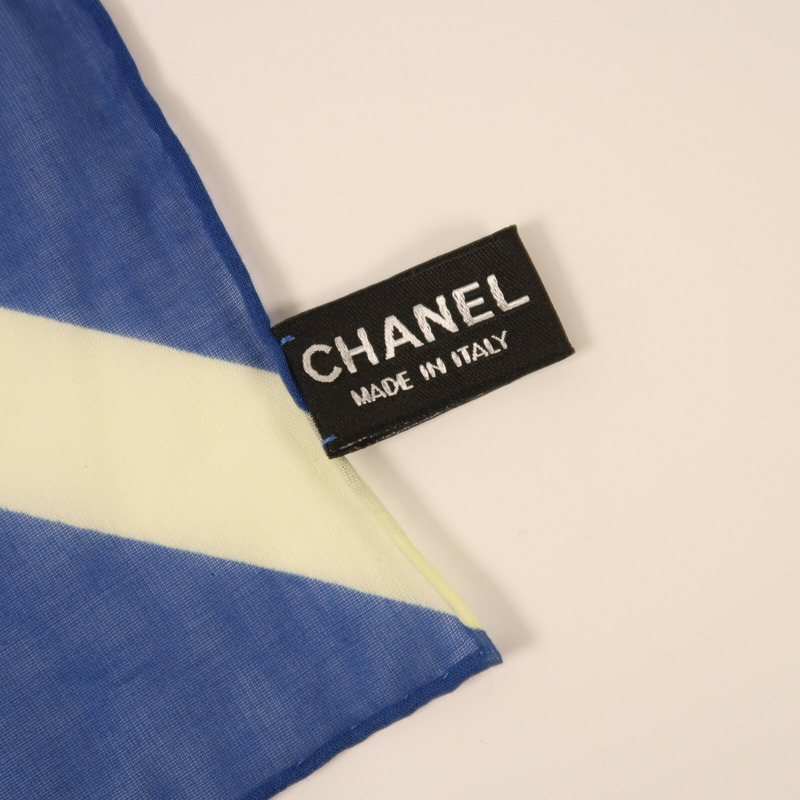 CHANEL 棉質Scarf 60X60絲巾-7