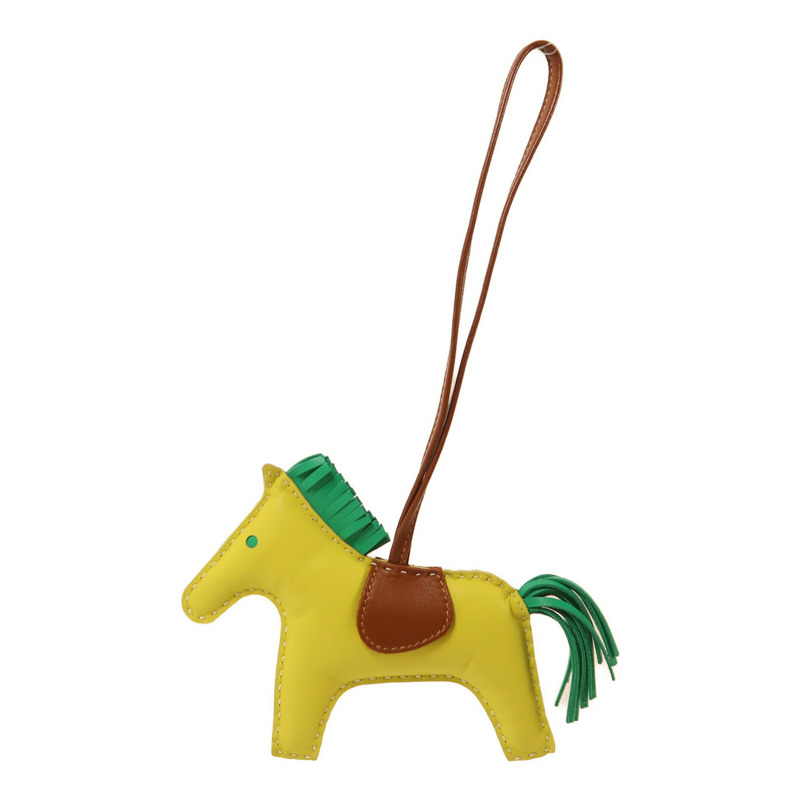 HERMES Milo皮革Rodeo MM掛飾-5
