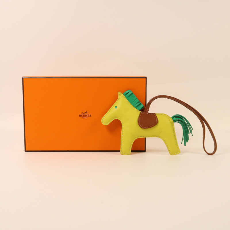 HERMES Milo皮革Rodeo MM掛飾-6