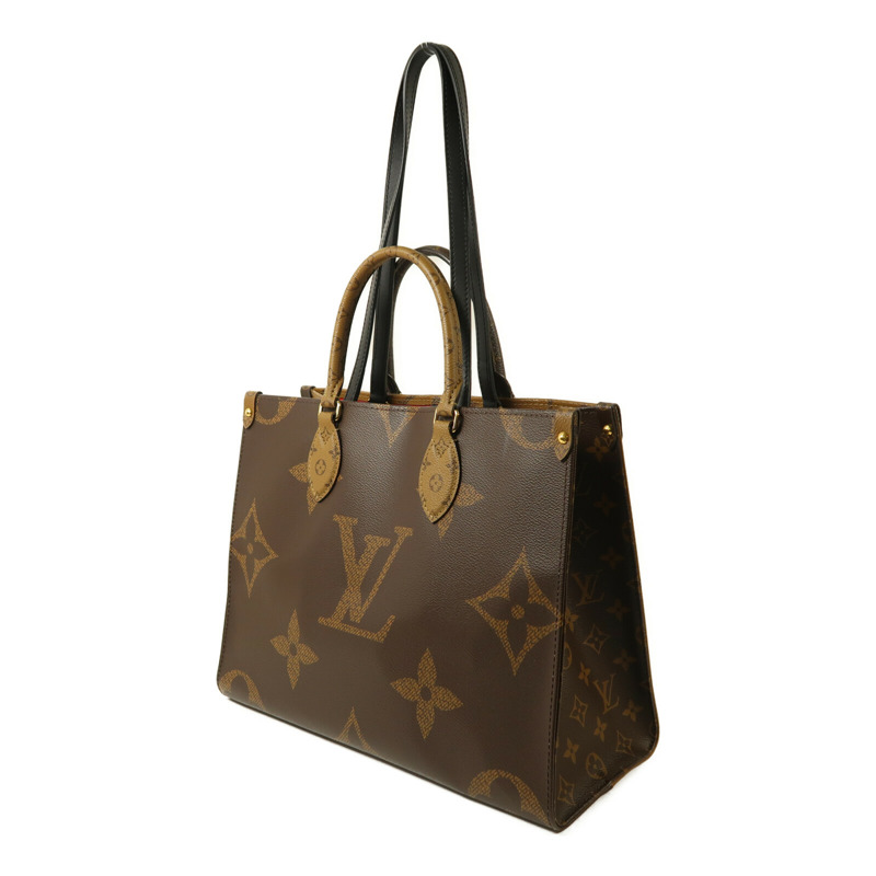 LOUIS VUITTON Monogram Giant Reverse On The Go MM金扣手挽肩背兩用袋-2