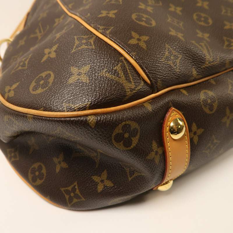 LOUIS VUITTON Monogram Galliera GM金扣肩背袋-9