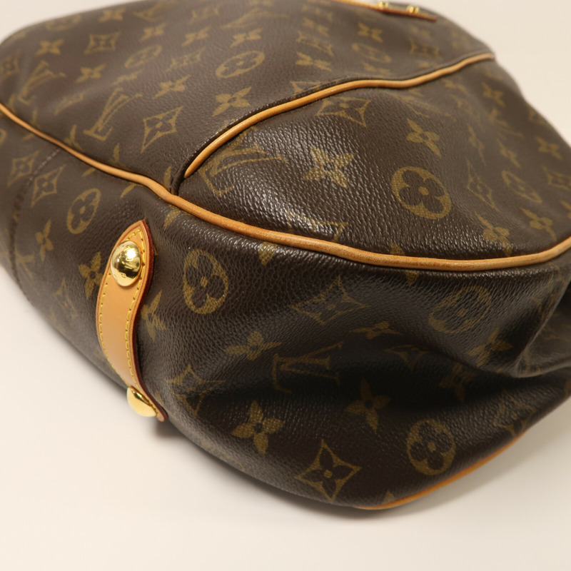 LOUIS VUITTON Monogram Galliera GM金扣肩背袋-10