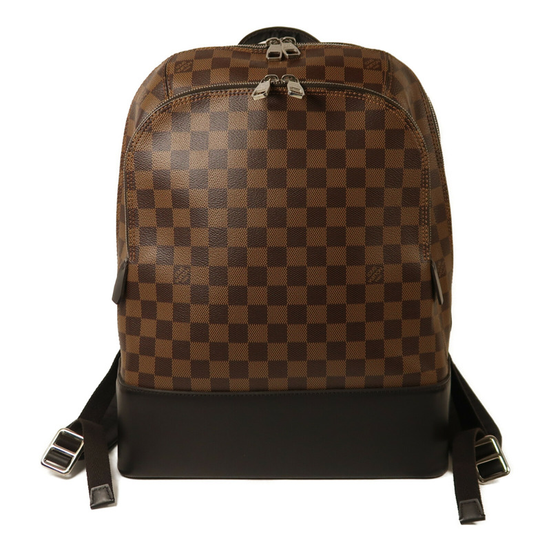 LOUIS VUITTON Damier Ebene Jake Backpack銀扣背包-0
