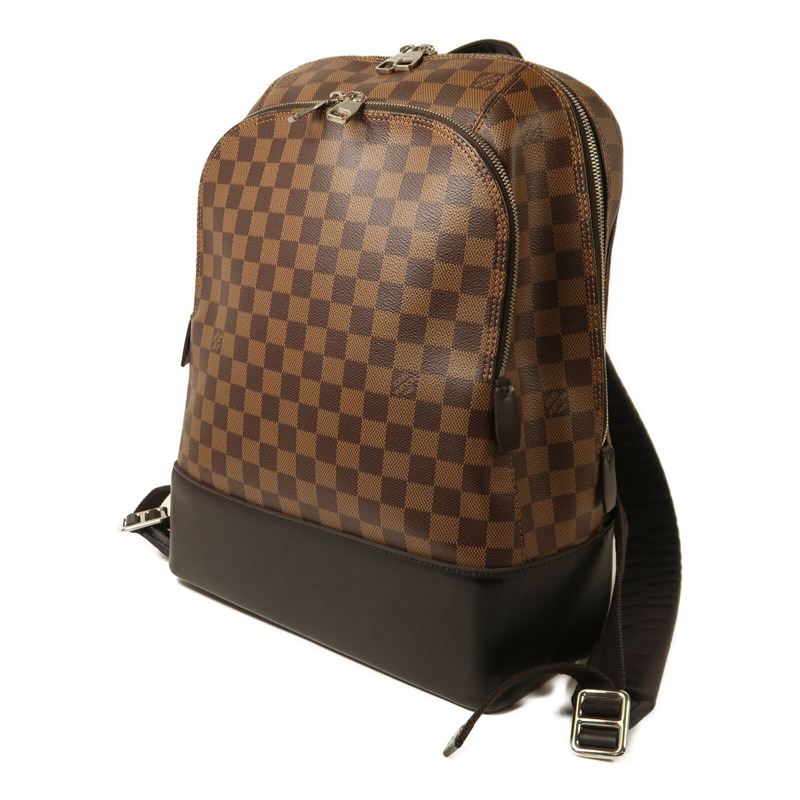 LOUIS VUITTON Damier Ebene Jake Backpack銀扣背包-2