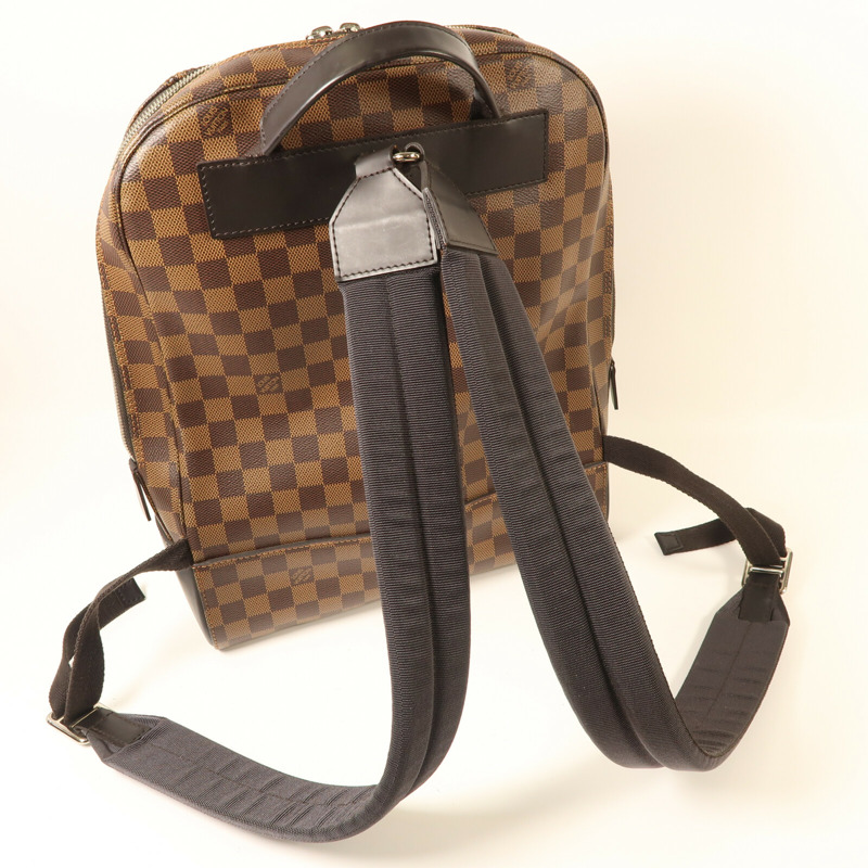 LOUIS VUITTON Damier Ebene Jake Backpack銀扣背包-8