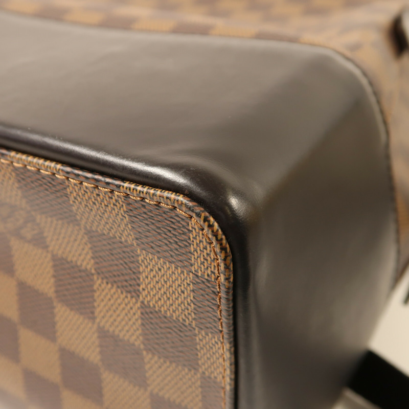 LOUIS VUITTON Damier Ebene Jake Backpack銀扣背包-10