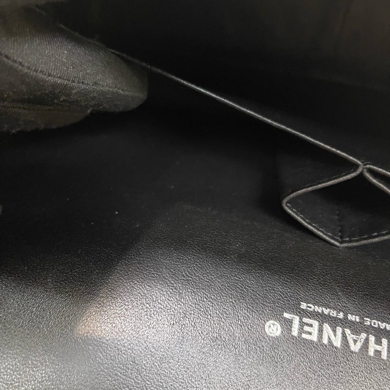 Chanel 香奈兒 漆皮 CF 30 銀扣黑色 經典款XB994-18