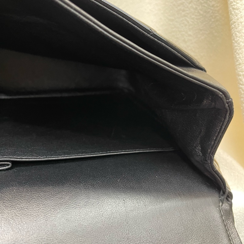 Chanel 香奈兒 漆皮 CF 30 銀扣黑色 經典款XB994-29