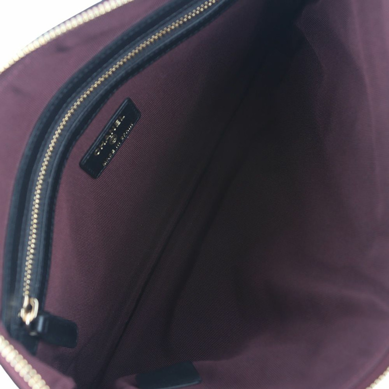 【包稅】CHANEL A82545 羊皮口袋手拿包 金色 新款 中號 34954Y-6