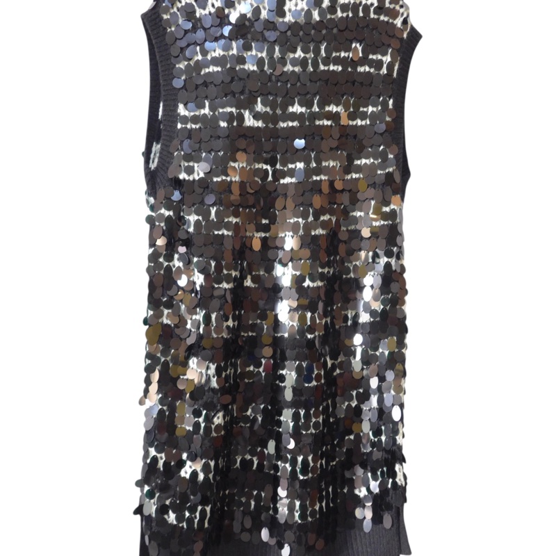 ERMANNO SCERVINO 輕聲細語黑色亮片洋裝 IT42 義大利高端品牌-1