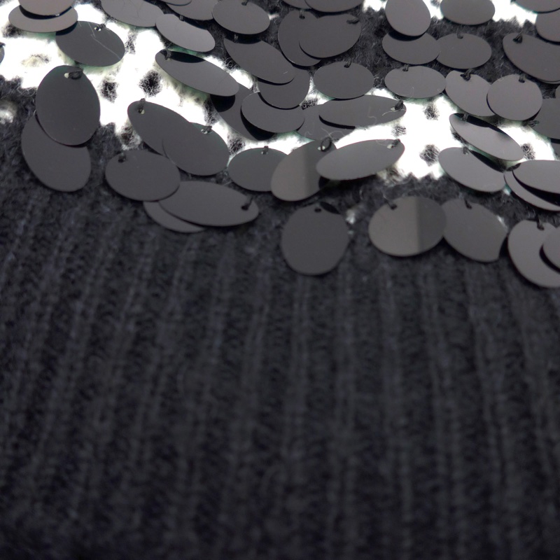 ERMANNO SCERVINO 輕聲細語黑色亮片洋裝 IT42 義大利高端品牌-5