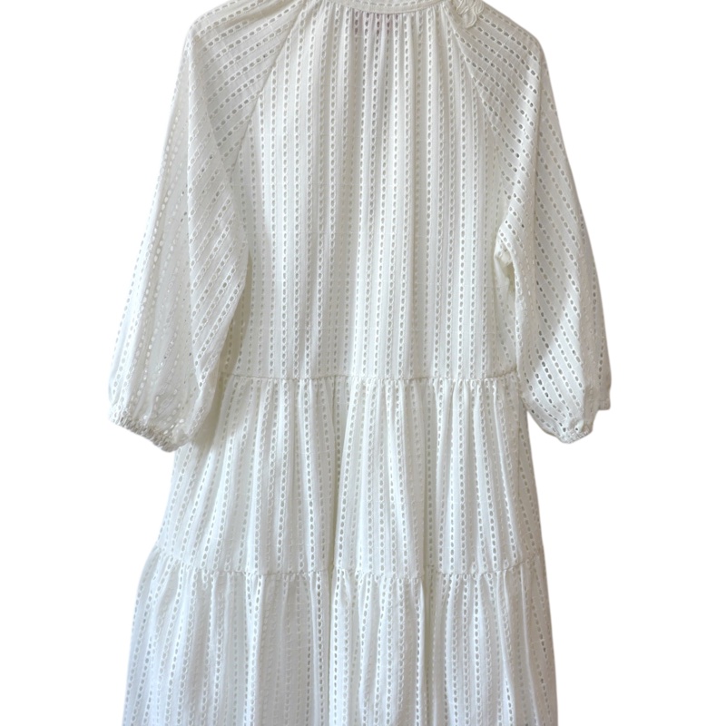 ERMANNO SCERVINO 白色立體蕾絲小洋裝 IT40 義大利高端品牌-2