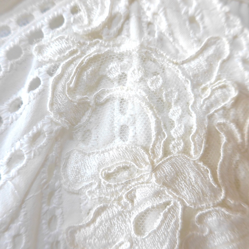 ERMANNO SCERVINO 白色立體蕾絲小洋裝 IT40 義大利高端品牌-7