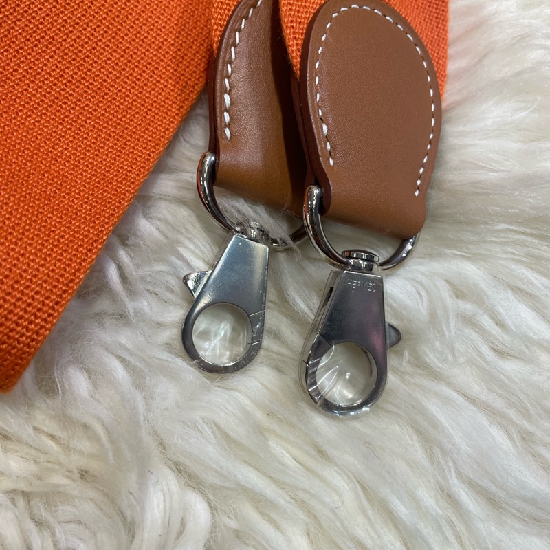 Hermès Toolbox 20 金棕色拼橙色-12