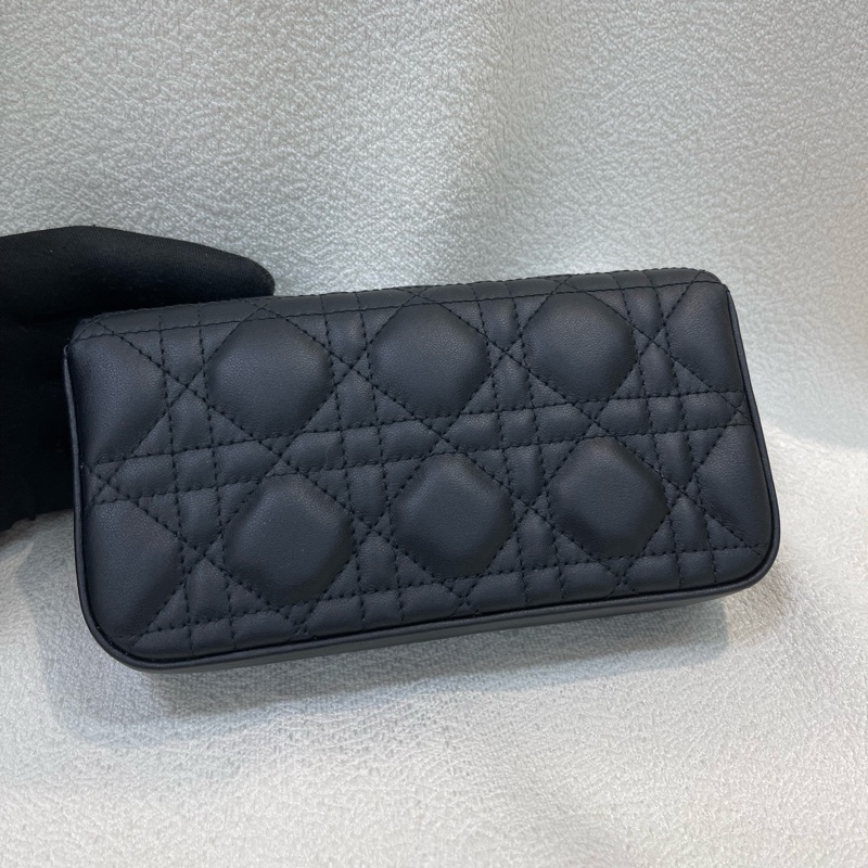 Dior 黑色藤籃全皮連條包XA620-2