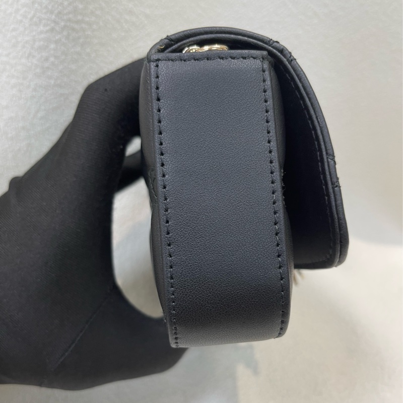 Dior 黑色藤籃全皮連條包XA620-3