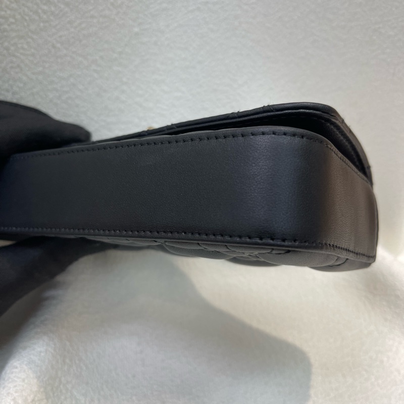 Dior 黑色藤籃全皮連條包XA620-6