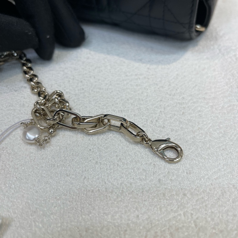 Dior 黑色藤籃全皮連條包XA620-22