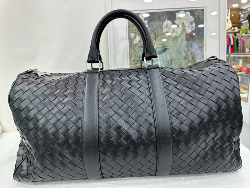 BV /BOTTEGA VENETA葆蝶家男士Intrecciato編織登機旅行包 55cm，閒置-2