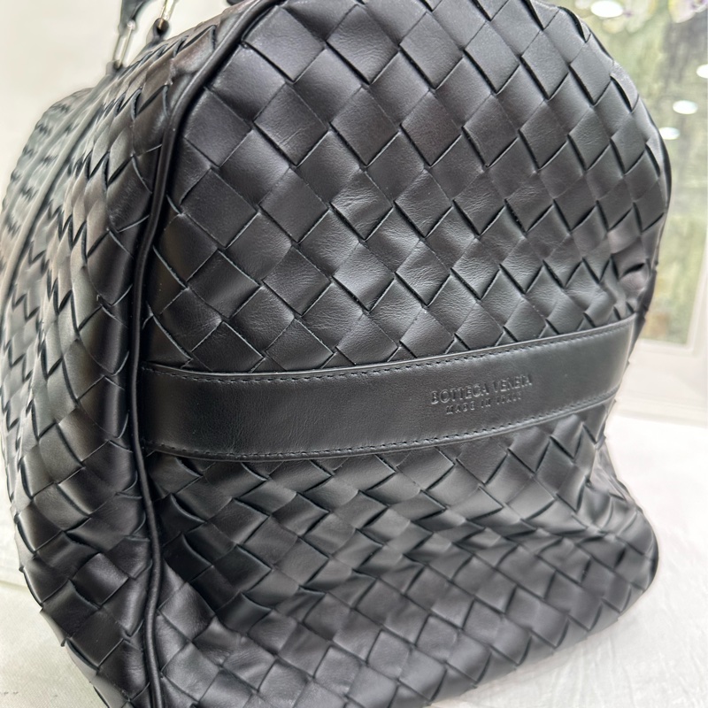 BV /BOTTEGA VENETA葆蝶家男士Intrecciato編織登機旅行包 55cm，閒置-3