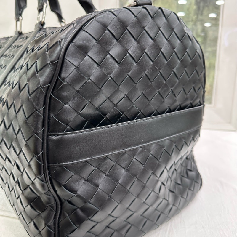 BV /BOTTEGA VENETA葆蝶家男士Intrecciato編織登機旅行包 55cm，閒置-4