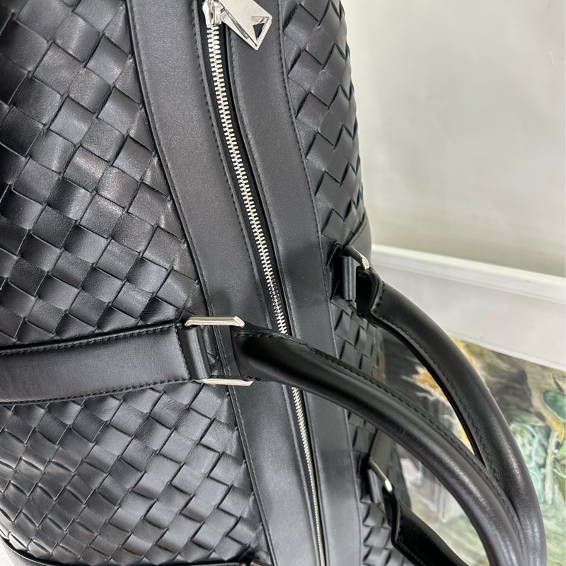 BV /BOTTEGA VENETA葆蝶家男士Intrecciato編織登機旅行包 55cm，閒置-5