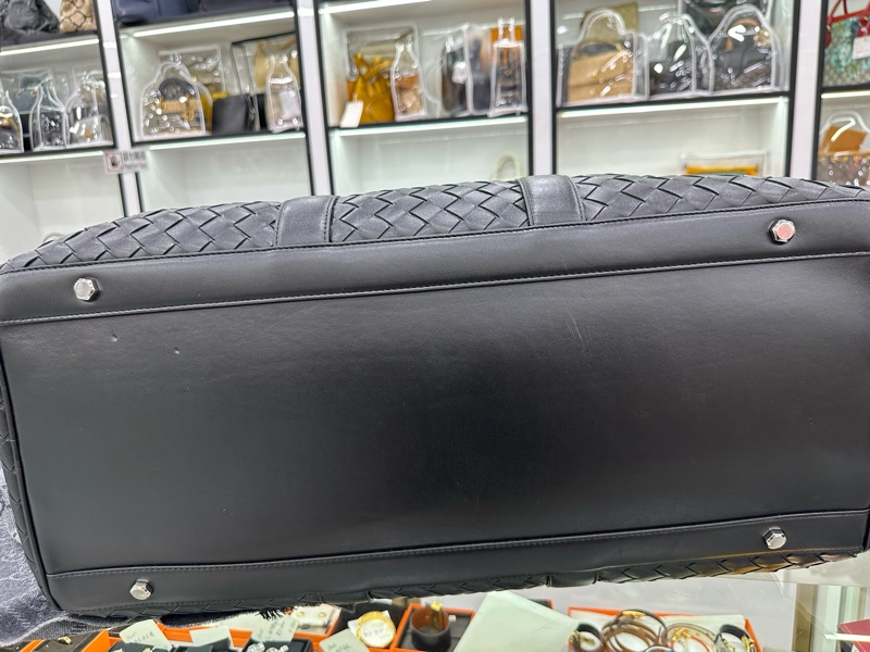 BV /BOTTEGA VENETA葆蝶家男士Intrecciato編織登機旅行包 55cm，閒置-6